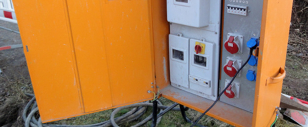 Baustrom bei Palm Elektroservice in Altenburg